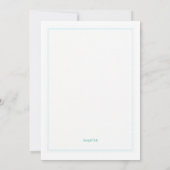 Kleine zeilboot Baby shower Kaart (Achterkant)