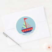 Kleine zeilboot Zeil met mij Favor Stickers (Envelop)