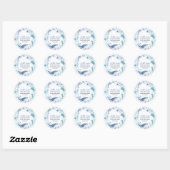 Kleine Zeiler Onder de Zee Ronde Sticker (Vel)