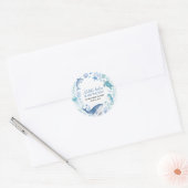 Kleine Zeiler Onder de Zee Ronde Sticker (Envelop)