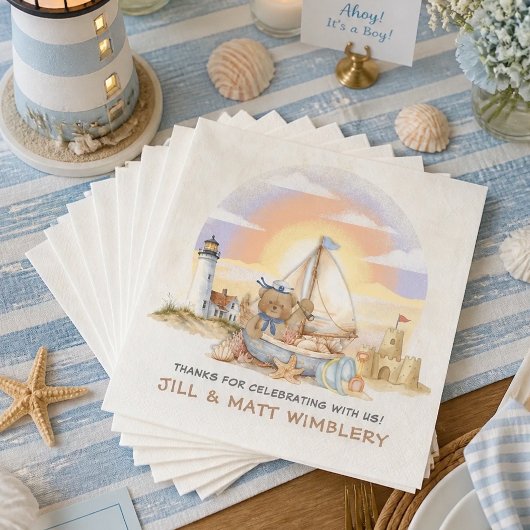 Kleine Zeiler Scheepsbabyfeest Servet
