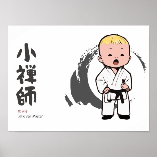 Kleine Zen Meester Poster (Voorkant)