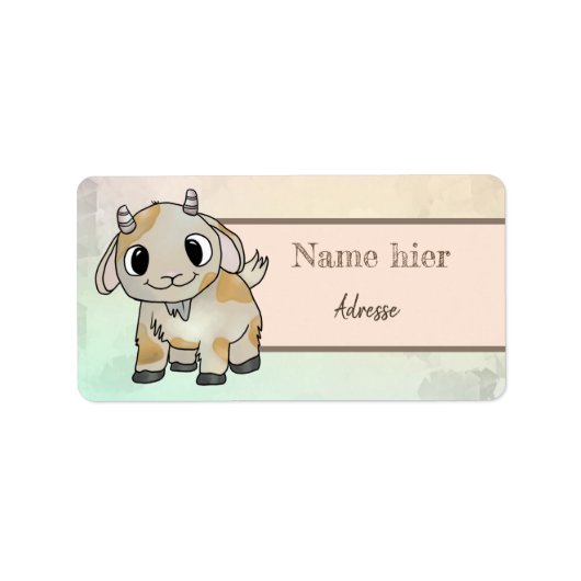 kleine ziege etiket (Voorkant)