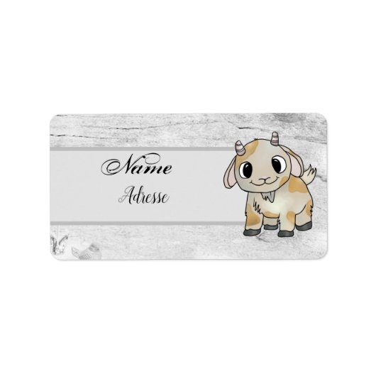 kleine Ziege Etiket (Voorkant)