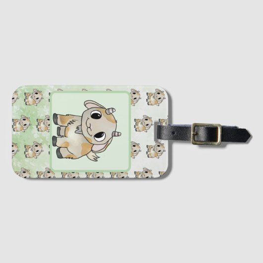 kleine Ziege   Gepäckanhänger Bagagelabel (Voorkant (horizontaal))