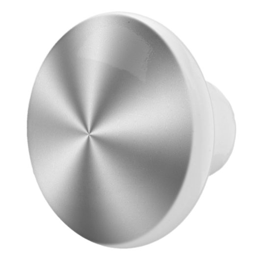 Kleine zilveren tinten roestvrij staal keramische knop (Rechts)