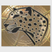 Kleine zilverkleurige zilverkleurige en zwarte gla cadeaupapier (Vlak)