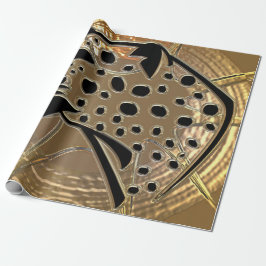 Kleine zilverkleurige zilverkleurige en zwarte gla cadeaupapier