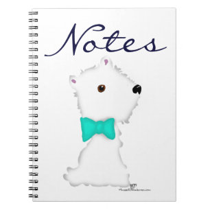 Kleine zittende Westie Notitieboek