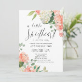 Kleine zoete Roos en Baby shower Kaart (Staand voorkant)