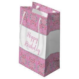 Kleine zoete roze en gepatenteerde geschenkzak klein cadeauzakje