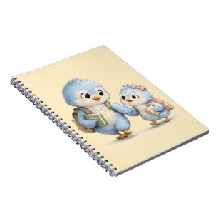 Kleine Zoete Vogel Broers en Zusters Spiraal Noteb Notitieboek