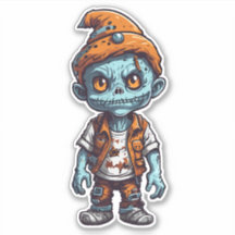 Kleine zombie in Halloween kleding