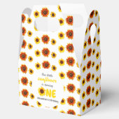 Kleine Zonnebloem 1e verjaardag Bedankdoosjes (Geopend)