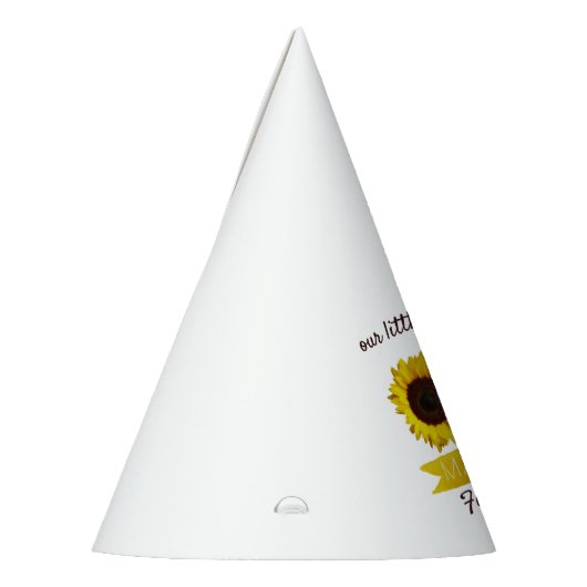 Kleine Zonnebloem 1e verjaardag Feesthoedjes (Links)