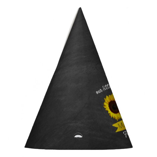 Kleine Zonnebloem 1e verjaardag Feesthoedjes (Links)