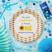 Kleine Zonnebloem 1e verjaardag Papieren Bordje (Feest)