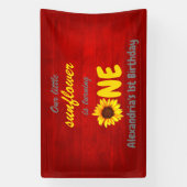 Kleine Zonnebloem 1e verjaardag Spandoek (Verticaal)