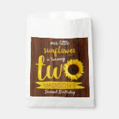 Kleine zonnebloem 2e verjaardag bedankzakje (Voorkant)