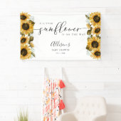 Kleine Zonnebloem Baby shower Banner (Insitu)