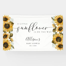 Kleine Zonnebloem Baby shower Banner