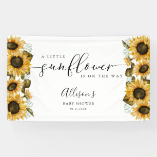 Kleine Zonnebloem Baby shower Banner
