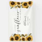 Kleine Zonnebloem Baby shower Banner (Verticaal)
