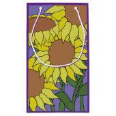 Kleine Zonnebloem Geschenkzak Klein Cadeauzakje (Achterkant)