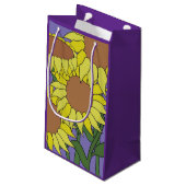 Kleine Zonnebloem Geschenkzak Klein Cadeauzakje (Achterkant Gekanteld)