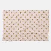 Kleine Zonnebloem herfst keukenhanddoek (Horizontaal)