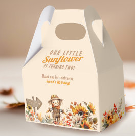 Kleine Zonnebloem Herfst Verjaardag Bedankdoosjes