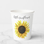 Kleine zonnebloem papieren bekers (Achterkant)