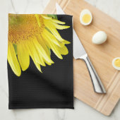 Kleine zonnebloem theedoek (Quarter Fold)