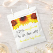 Kleine zonnebloempitten Baby shower Bedankzakje (Geknipt)