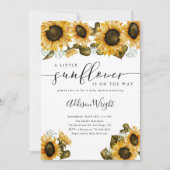 Kleine zonnebloempitten Baby shower Kaart (Voorkant)