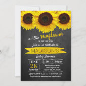 Kleine zonnebloempitten Baby shower Kaart (Voorkant)