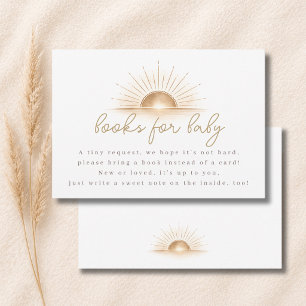 Kleine Zonneschijn Boho Shower Boeken Voor Baby Ka Bedankkaart