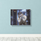 Kleine zonneschijn in geel canvas afdruk (Insitu (Houten vloer))