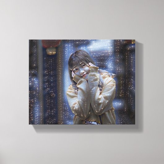 Kleine zonneschijn in geel canvas afdruk (Voorkant)