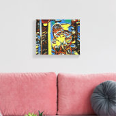 "Kleine zonneschijn in geel" Canvas Afdruk (Insitu (Woonkamer))