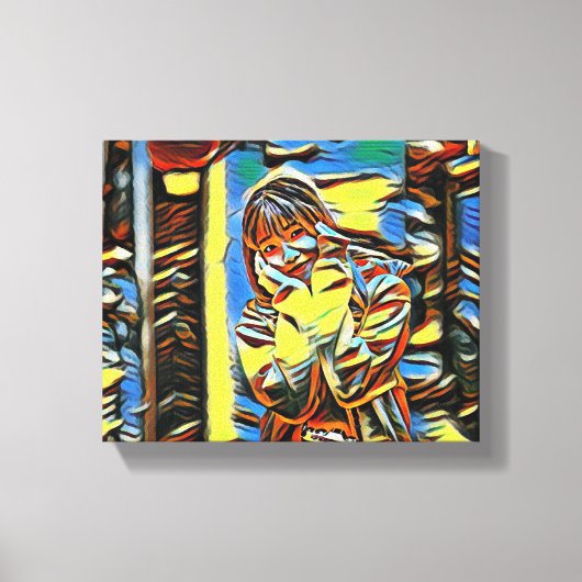 "Kleine zonneschijn in geel" Canvas Afdruk (Voorkant)