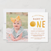 Kleine Zonneschijn Is Een 1e Verjaardagsfoto Kaart (Voorkant)