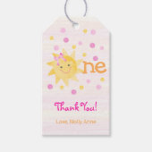 Kleine zonnestraal 1e verjaardag Favor Cadeaulabel (Voorkant)