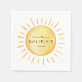 Kleine Zonnestraal Baby Shower Servet
