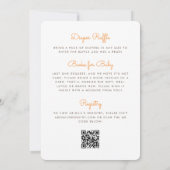 Kleine Zonnestraal QR Code Baby Shower Kaart (Achterkant)