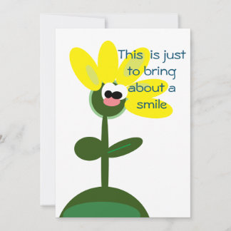 Kleine zonnige bloem feestdagenkaart