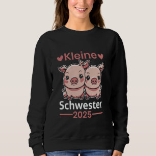 Kleine Zus 2025 Twee Roze Baby Varkens Zus Trui
