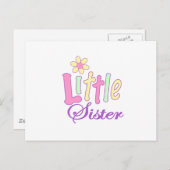 Kleine zus (bloem) briefkaart (Voorkant / Achterkant)