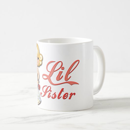 Kleine Zus en Bloemen Koffiemok (Voorkant rechts)