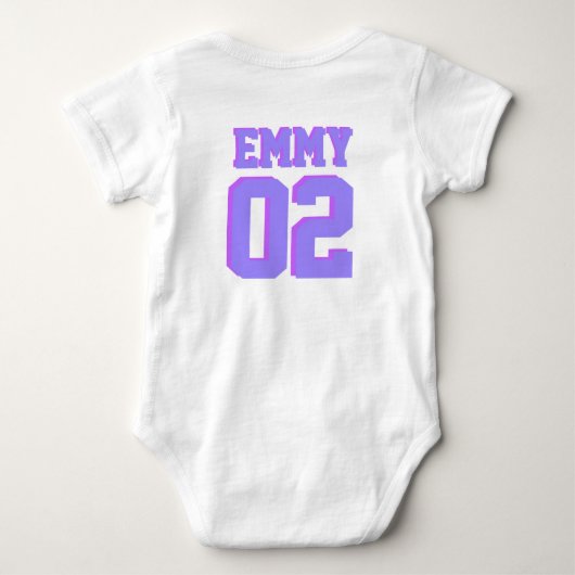 Kleine Zus Groote Zus Bloemhart Romper (Achterkant)